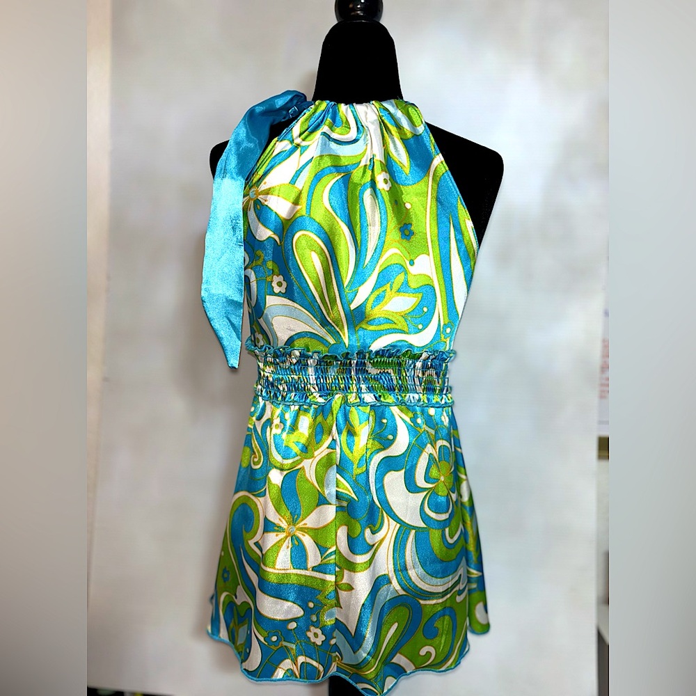 Vintage 70s Halter Top Size Small - Picture 2 of 8